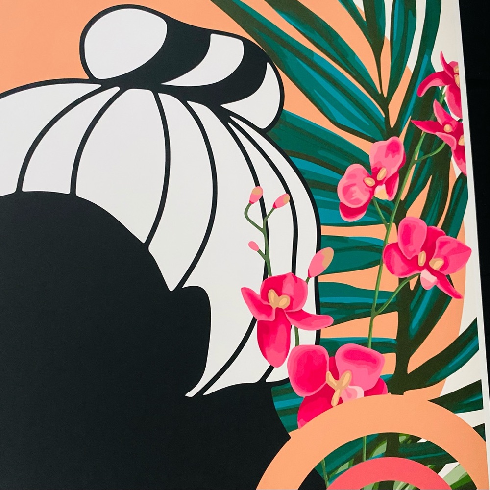 Modern Wall Art Print Butterfly Girl Unframed - Picture 14 of 15